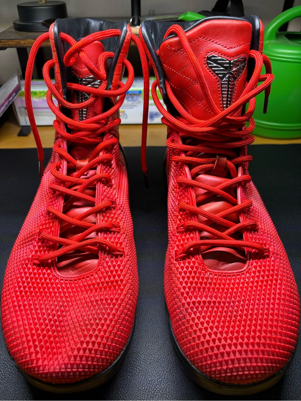 NIKE KOBE 9 KRM EXT HIGH RED MAMBA SNEAKERS. - Picture 5 of 16